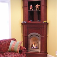 J.C. Huffman "Portrait" fireplace cabinets